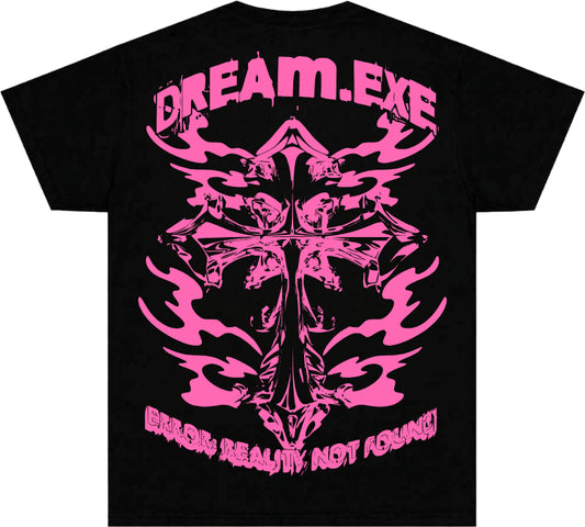 Digital Faith Tee-BLACK & PINK