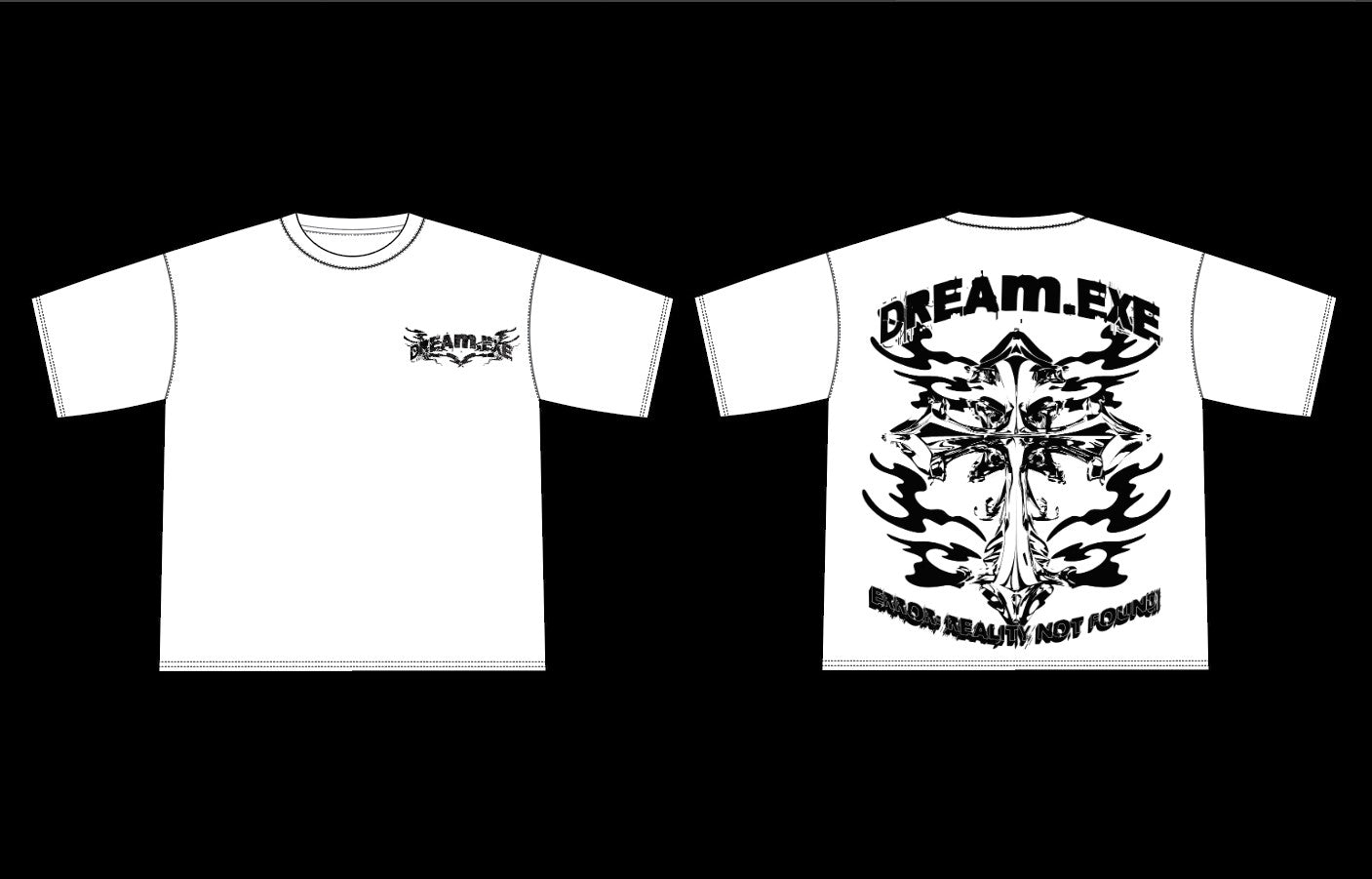 Digital Faith Tee-WHITE & BLACK