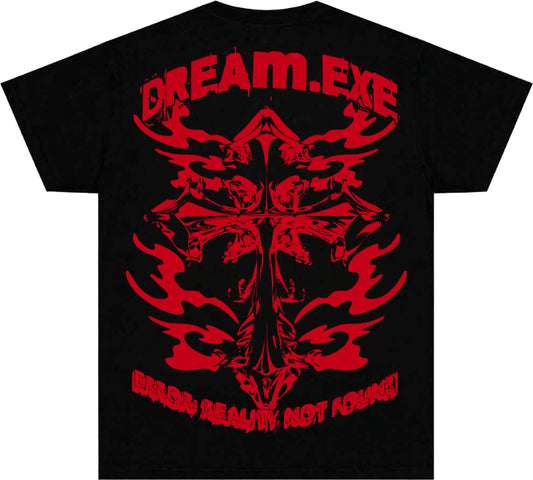 Digital Faith Tee-BLACK & RED